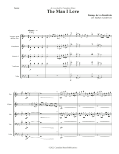 The Man I Love - Full Score von Canadian Brass Quintet (Download) 