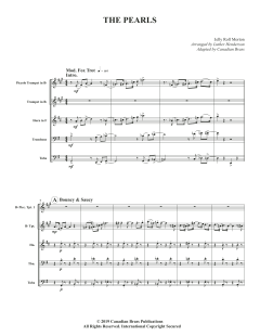 The Pearls - Full Score von Canadian Brass Quintet (Download) 