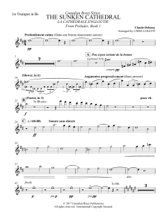 The Sunken Cathedral - Bb Trumpet 1 von Canadian Brass Quintet (Download) 