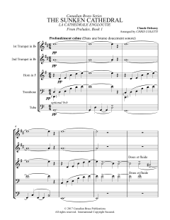 The Sunken Cathedral - Full Score von Canadian Brass Quintet (Download) 