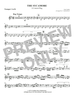 The Sycamore - Bb Trumpet 1 von Canadian Brass Quintet (Download) 