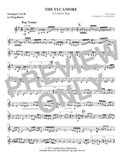 The Sycamore - Bb Trumpet 2 (Flugelhorn) von Canadian Brass Quintet (Download) 