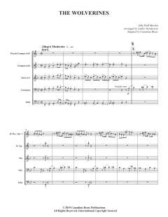The Wolverines - Full Score von Canadian Brass Quintet (Download) 