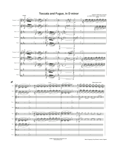 Toccata and Fugue in D Minor - Full Score von Canadian Brass Quintet (Download) 