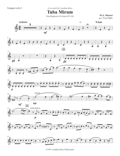 Tuba Mirum - Bb Trumpet 2 von Canadian Brass Quintet (Download) 