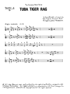 Tuba Tiger Rag - Bb Trumpet 2 von Canadian Brass Quintet (Download) 