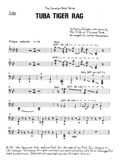 Tuba Tiger Rag - Tuba von Canadian Brass Quintet (Download) 