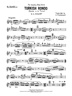 Turkish Rondo - Bb Trumpet 1 von Canadian Brass Quintet (Download) 