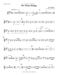 We Three Kings - Bb Trumpet 1 von Canadian Brass Quintet (Download) 