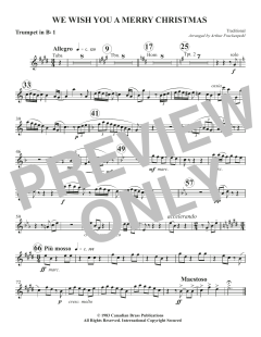 We Wish You a Merry Christmas - Bb Trumpet 1 von Canadian Brass Quintet (Download) 