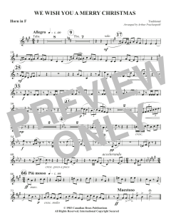 We Wish You a Merry Christmas - F Horn von Canadian Brass Quintet (Download) 