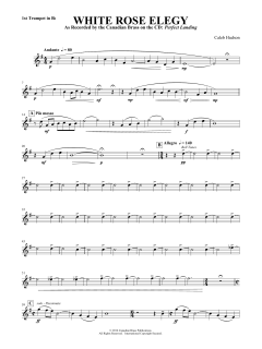 White Rose Elegy - Bb Trumpet 1 von Canadian Brass Quintet (Download) 