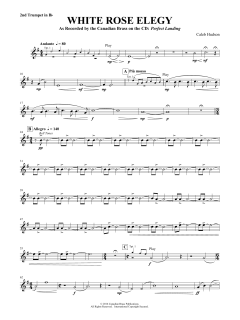 White Rose Elegy - Bb Trumpet 2 von Canadian Brass Quintet (Download) 