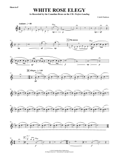White Rose Elegy - F Horn von Canadian Brass Quintet (Download) 