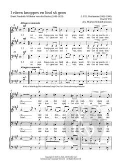 6 Lieder für gemischten Chor op. 86 von Johann Peter Emilius Hartmann 