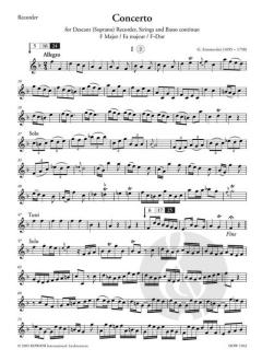 Konzert F-Dur von Giuseppe Sammartini 
