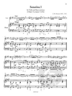 Allegro G-Dur - Sonatina A-Dur von Joseph-Hector Fiocco 