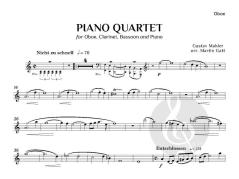 Piano Quartet, arr. Oboe, Clarinet, Bassoon & Piano von Martin Gatt 