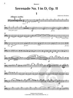 Serenade No. 1 in D, op. 11 von Johannes Brahms (Download) 