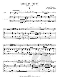 Trattenimenti armonici per camera - 12 Sonatas, op. 6 No. 5-8, Vol. 2 von Tomaso Giovanni Albinoni (Download) 