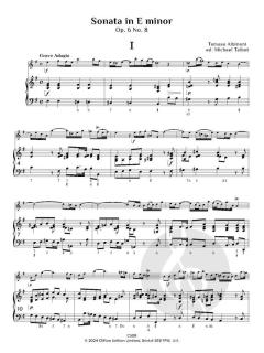 Trattenimenti armonici per camera - 12 Sonatas, op. 6 No. 5-8, Vol. 2 von Tomaso Giovanni Albinoni (Download) 