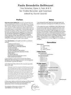 2 Sonatas in C minor von Paolo Benedetto Bellinzani (Download) 