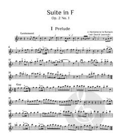 Suite in F, op. 2 No. 1 von Jacques-Martin Hotteterre (Download) 