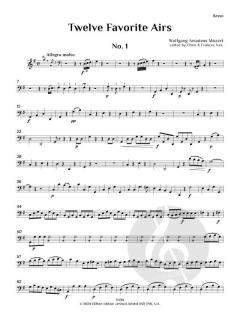 12 Favourite Airs von Wolfgang Amadeus Mozart 