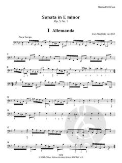 6 Sonatas op. 5 Nos. 1-3, Vol. 1 von Jean Baptiste Loeillet de Gant 