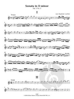 6 Sonatas op. 5 Nos. 1-3, Vol. 1 von Jean Baptiste Loeillet de Gant 