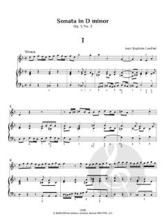 6 Sonatas op. 5 Nos. 1-3, Vol. 1 von Jean Baptiste Loeillet de Gant 