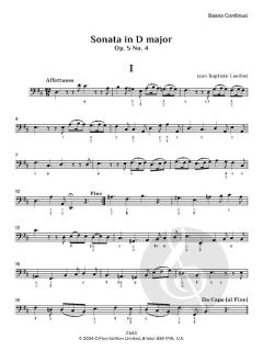 6 Sonatas op. 5 Nos. 4-6, Vol. 2 von Jean Baptiste Loeillet de Gant 