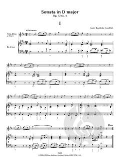 6 Sonatas op. 5 Nos. 4-6, Vol. 2 von Jean Baptiste Loeillet de Gant 