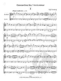 Concertinos for Young Violinists von Nigel Goldberg (Download) 