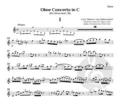 Oboe Concerto in C von Carl Ditters von Dittersdorf (Download) 