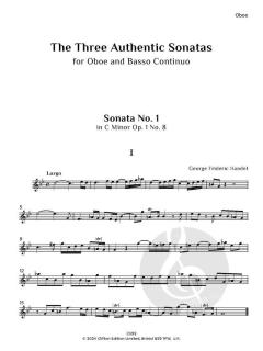 The Three Authentic Sonatas von Georg Friedrich Händel 