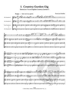 English Country Gig: 4 Jazzy Saxophone Trios von Duncan Stubbs (Download) 