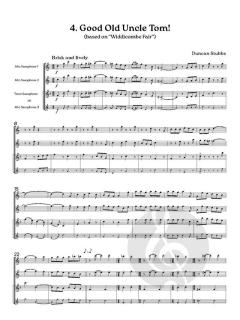 English Country Gig: 4 Jazzy Saxophone Trios von Duncan Stubbs (Download) 