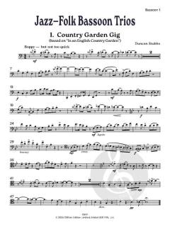 Jazz-Folk Bassoon Trios von Duncan Stubbs (Download) 