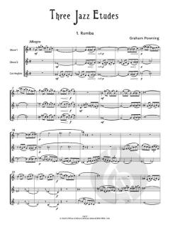 3 Jazz Etudes von Graham Powning (Download) 