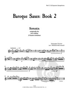 Baroque Saxes 2 von Giuseppe Tartini 
