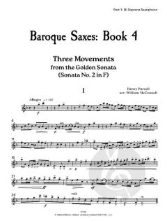 Baroque Saxes 4 von Henry Purcell 