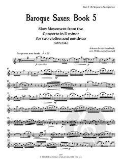 Baroque Saxes 5 von Johann Sebastian Bach 
