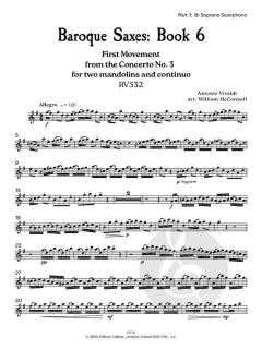 Baroque Saxes 6 von Antonio Vivaldi 