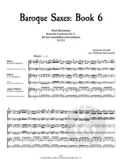Baroque Saxes 6 von Antonio Vivaldi 