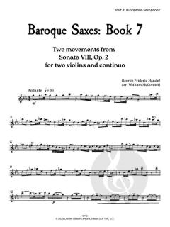 Baroque Saxes 7 von Georg Friedrich Händel 