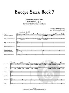 Baroque Saxes 7 von Georg Friedrich Händel 