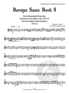 Baroque Saxes 8 von Antonio Vivaldi 