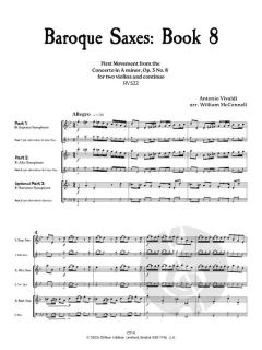Baroque Saxes 8 von Antonio Vivaldi 