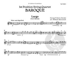 1st Postition String Quartet: Baroque von Georg Friedrich Händel (Download) 